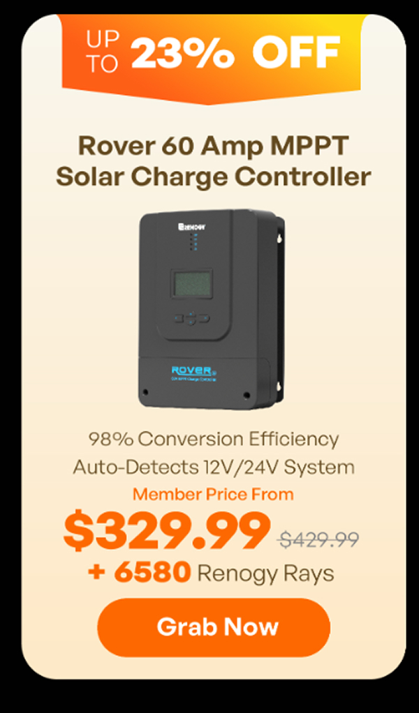Rover 60 Amp MPPT Solar Charge Controller