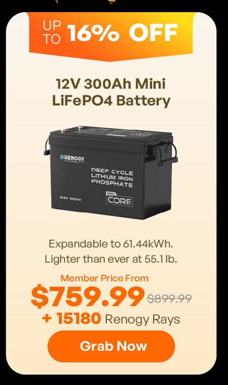  12V 300Ah Mini LiFePO4 Battery