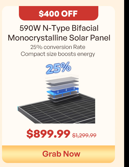 590W N-Type Bifacial Monocrystalline Solar Panel