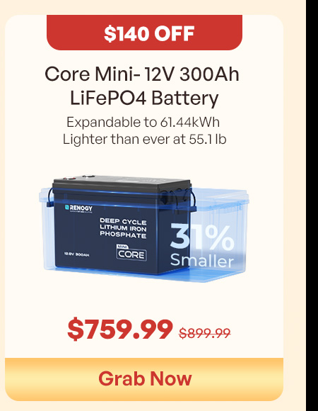  12V 300Ah Mini LiFePO4 Battery