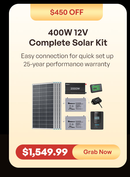 400W 12V Complete Solar Kit