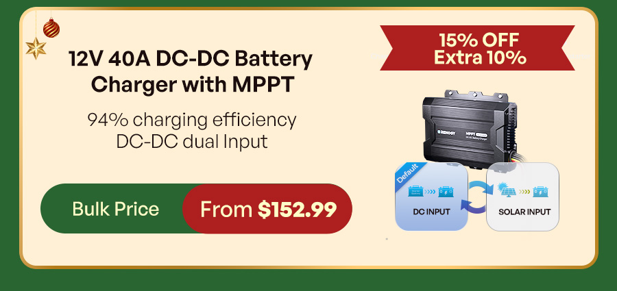 12V 40A DC-DC Battery Charger with MPPT | Bulk Sale Price From $152.99
