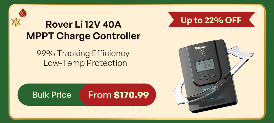 Rover Li 12V 40A MPPT Charge Controller ·Bulk Sale From $170.99