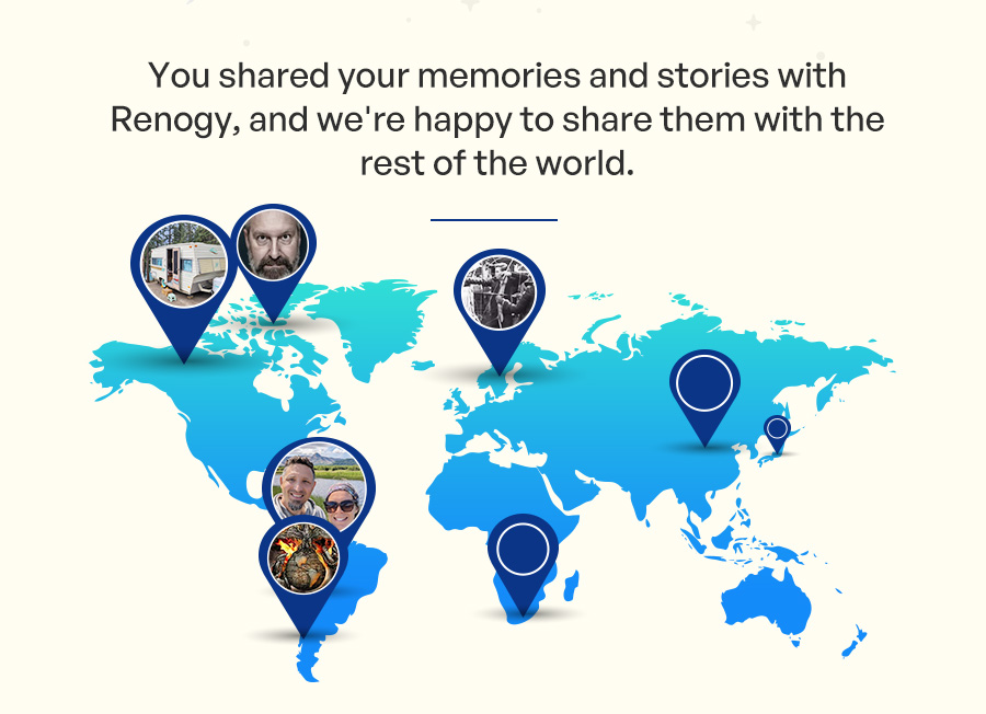 You shared your memories and stories with Renogy, and we're happy to share them with the rest of the world.