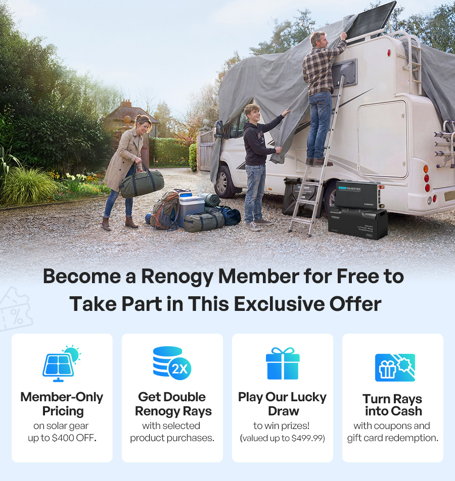 Become a Renogy Member for Free to Take Part in This Exclusive Offer