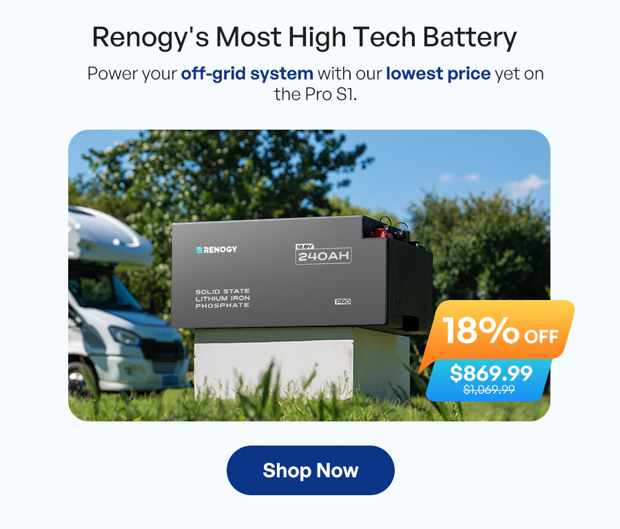 Pro S1 12V 240Ah LiFePO4 Battery