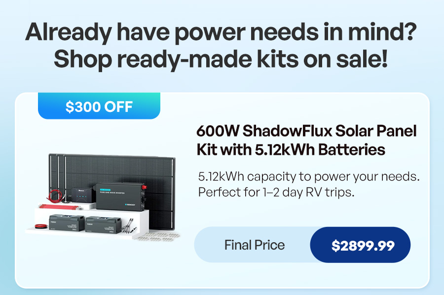 600W ShadowFlux Solar Kit