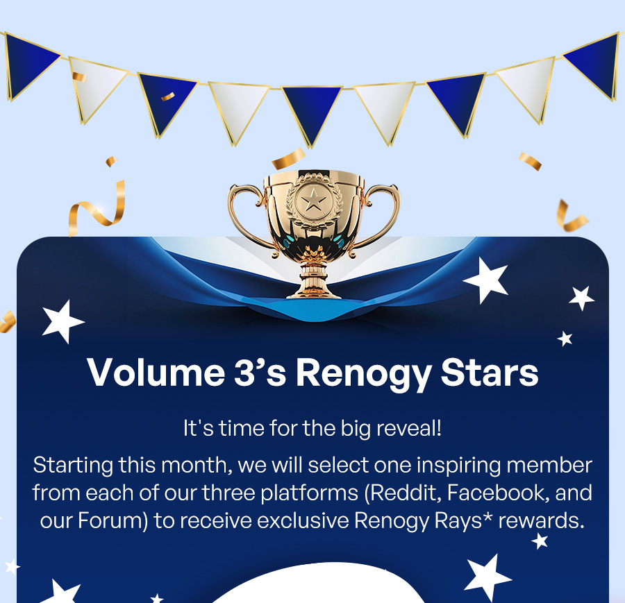 Volume 3’s Renogy Stars 