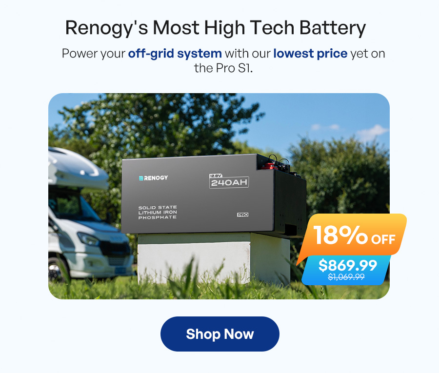 Pro S1 12V 240Ah LiFePO4 Battery