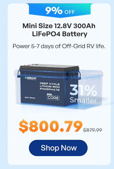 Mini Size 12.8V 300Ah LiFePO4 Battery