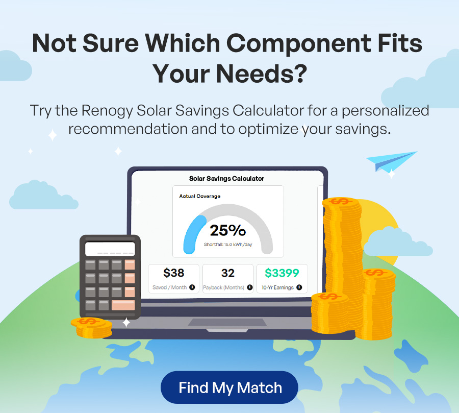 Renogy Solar Savings Calculator