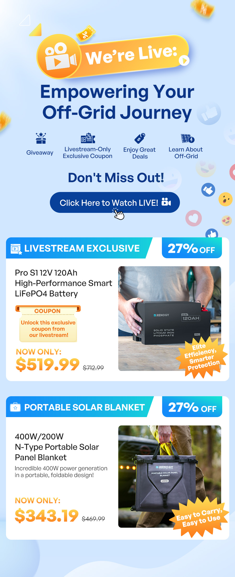 We’re Live: Empowering Your Off-Grid Journey Giveaway | Learn About Off-Grid & Exclusive Pro S1 coupon