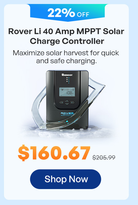 Rover Li 40 Amp MPPT Solar Charge Controller