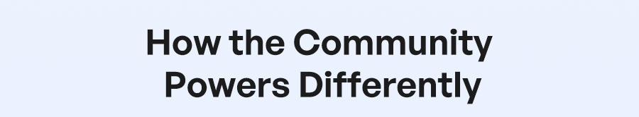 How the Community Power Differently