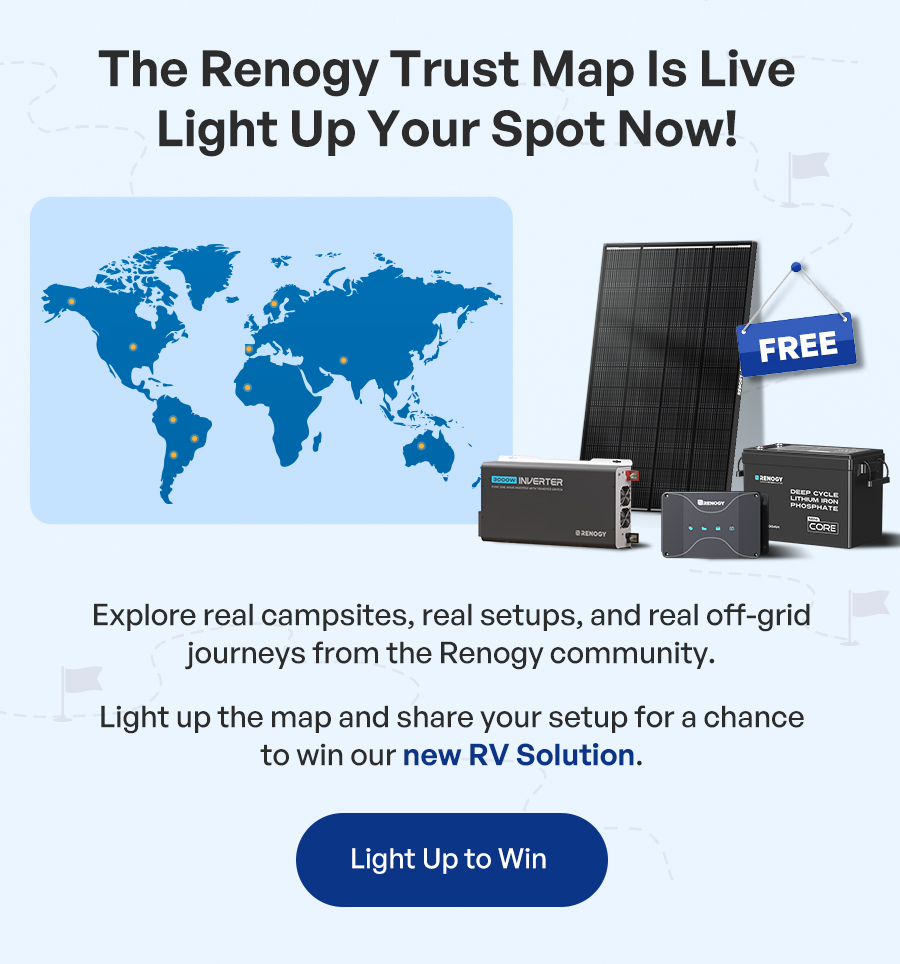 The Renogy Trust Map Is Live! Light Up Your Spot Now!