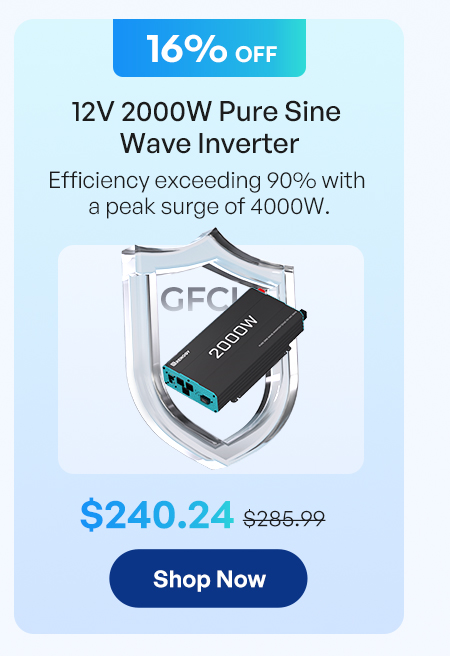 12V 2000W Pure Sine Wave Inverter