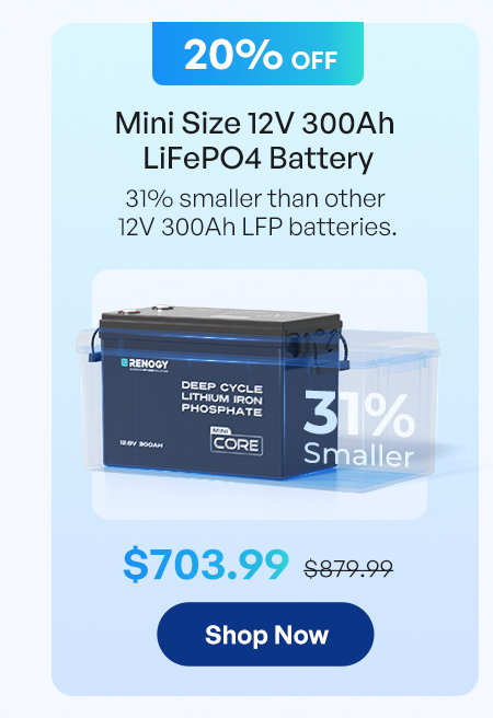 Mini Size12V 300Ah LiFePO4 Battery