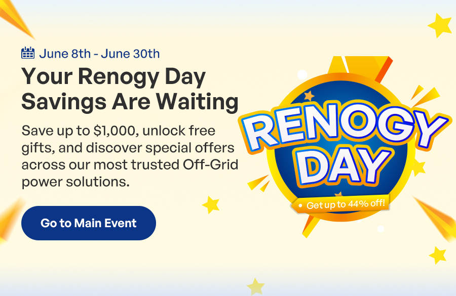 Your Renogy Day Savings Are Waiting