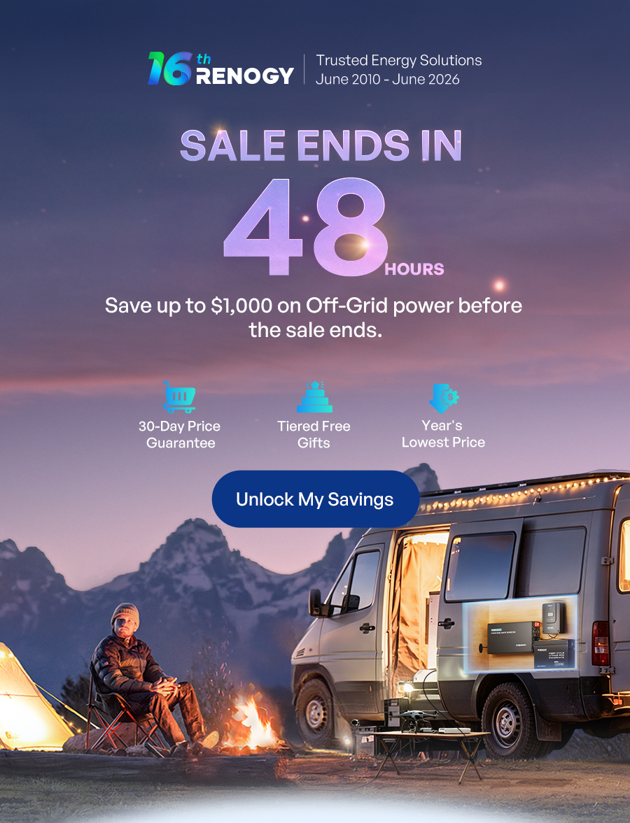 16th RENOGY | Trusted Energy Solutions June 2010 - June 2026 | SALE ENDS IN 48 HOURS