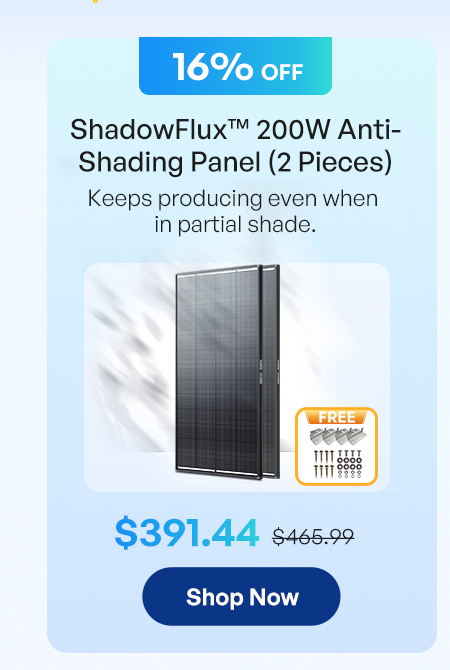 ShadowFlux™ 200W Anti-Shading Pane (2 Pieces)