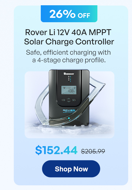 Rover Li 12V 40A MPPT Solar Charge Controller