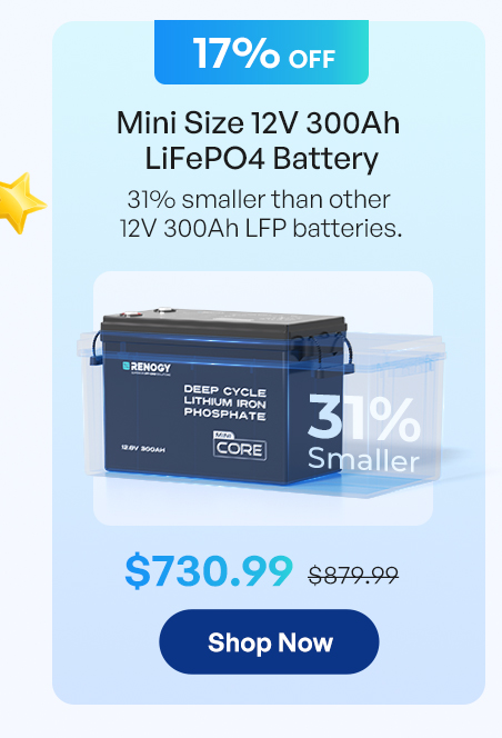 Mini Size12V 300Ah LiFePO4 Battery
