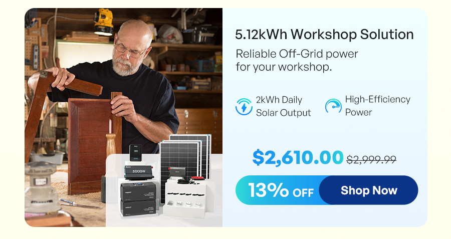 5.12kWh Workshop Solution