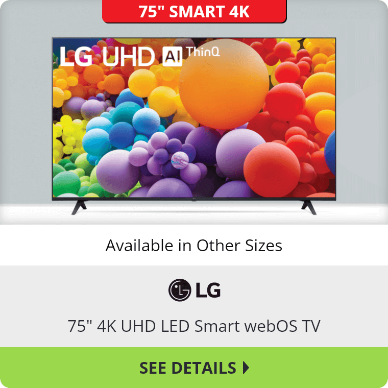 75" 4K UHD LED Smart webOS TV