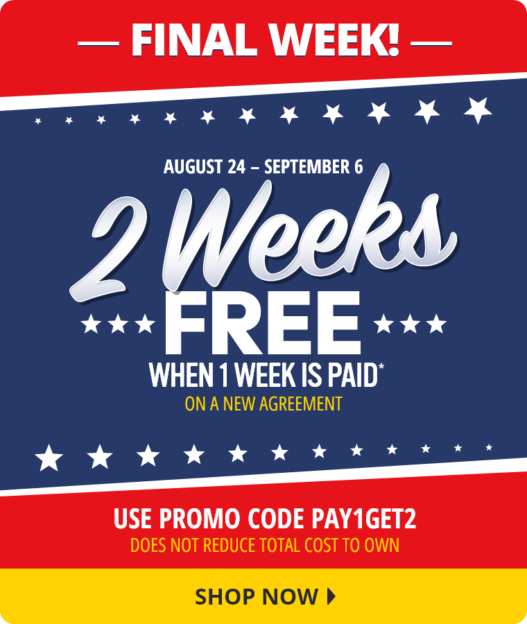 2 Weeks Free When 1 Week is Paid*