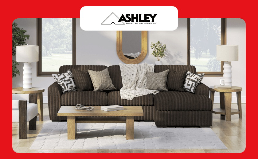 Signature Design by Ashley “Midnight-Madness” 2-Piece Sectional Sofa with Chaise, Chocolate