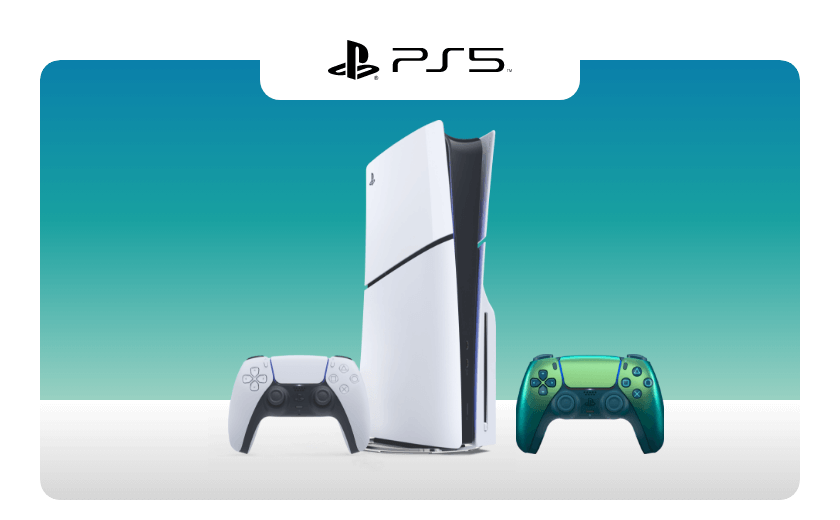 PS5 Slim 1TB Disc Console plus an extra Teal Controller