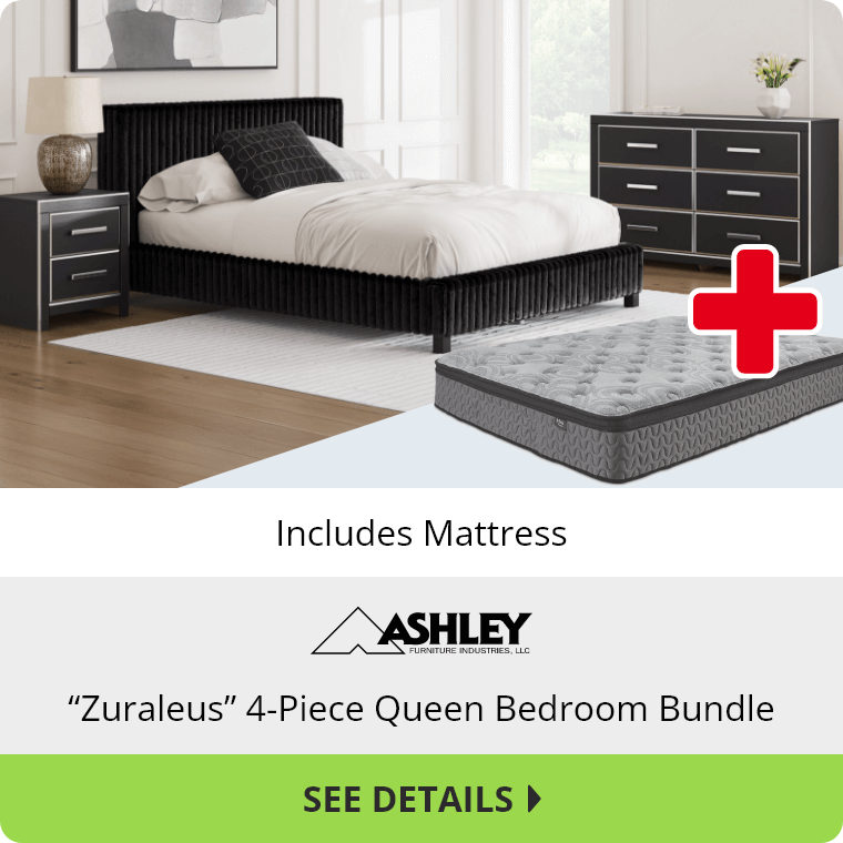 “Zuraleus” 4-Piece Queen Bedroom Bundle