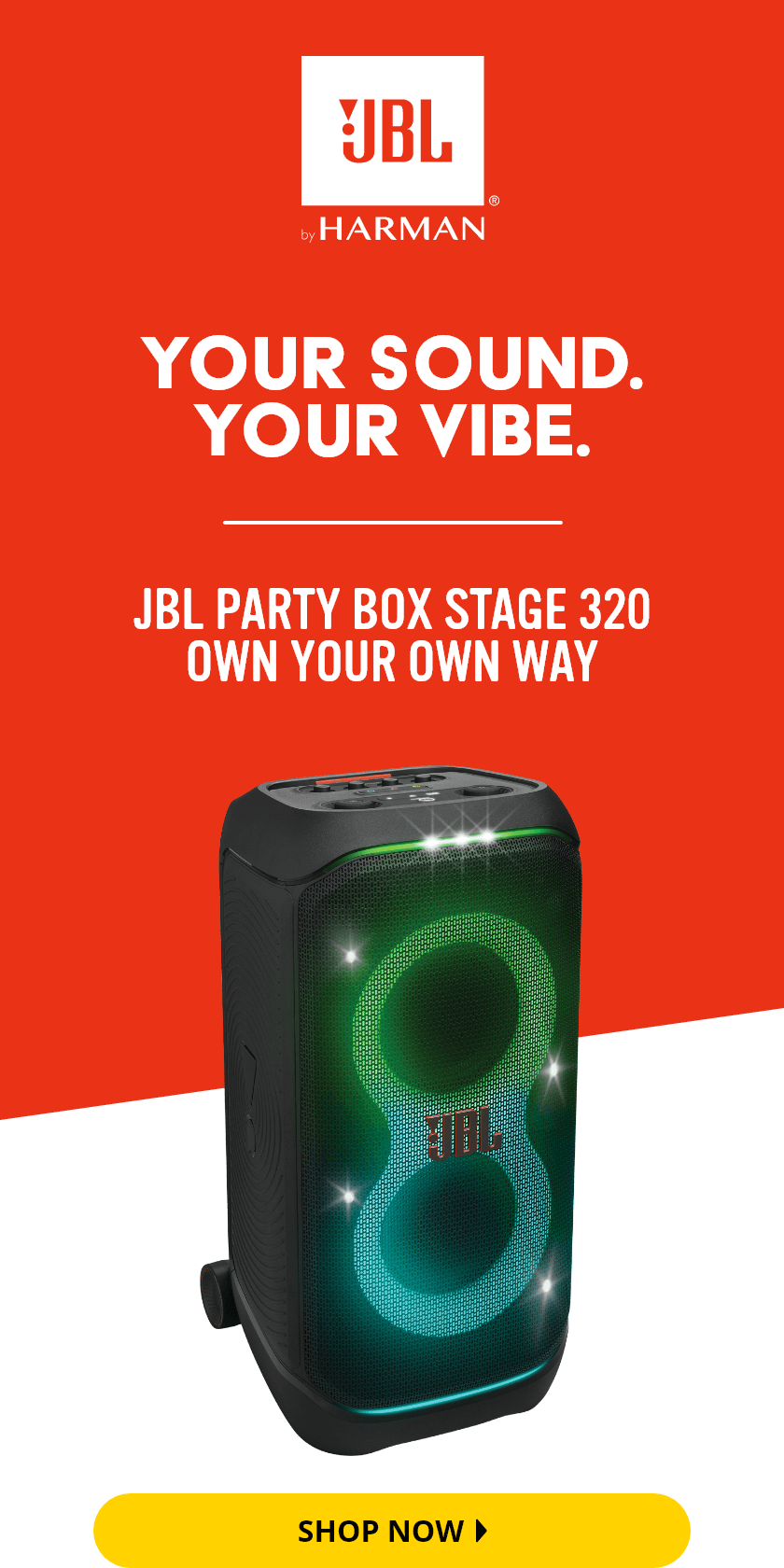 JBL Party Box Stage 320 Own Your Own Way