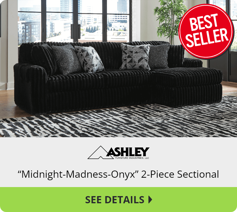 Ashley “Midnight-Madness-Onyx” 2-Piece Sectional