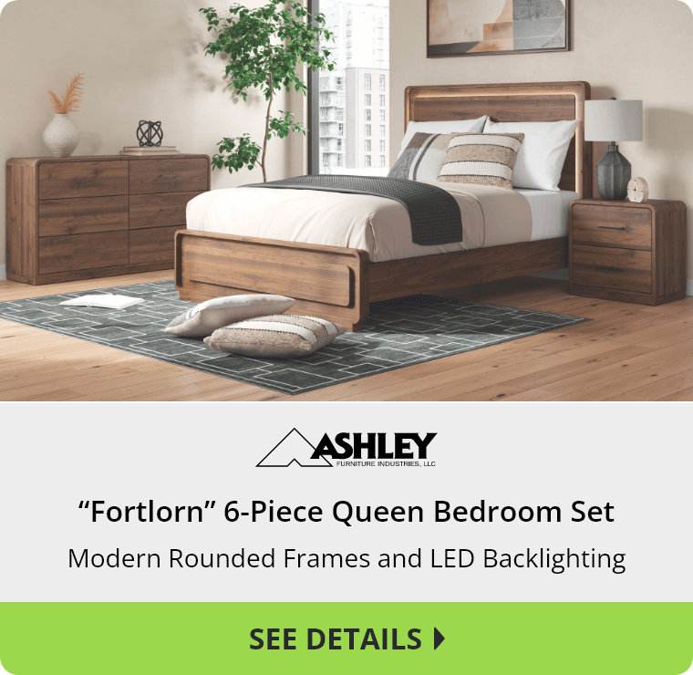 “Fortlorn” 6-Piece Queen Bedroom Set