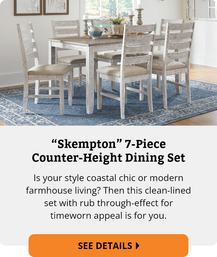 “Skempton” 7-Piece Counter-Height Dining Set