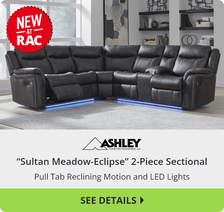 “Sultan Meadow-Eclipse” 2-Piece Sectional