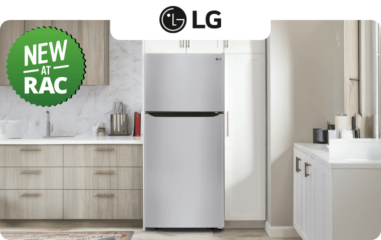 New At RAC: LG 20 cu ft Top Mount Refrigerator