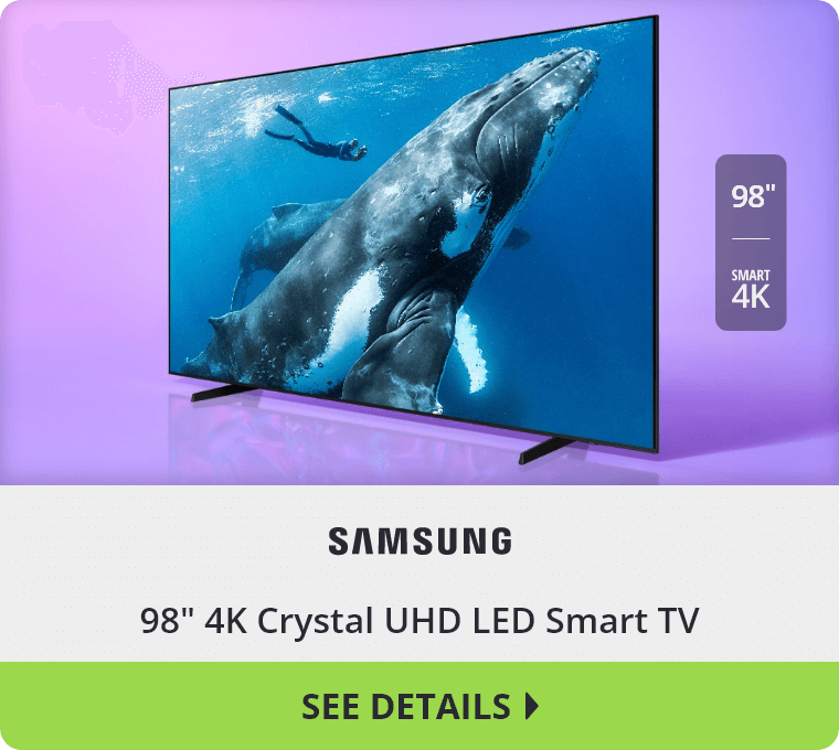 98" 4K Crystal UHD LED Smart TV