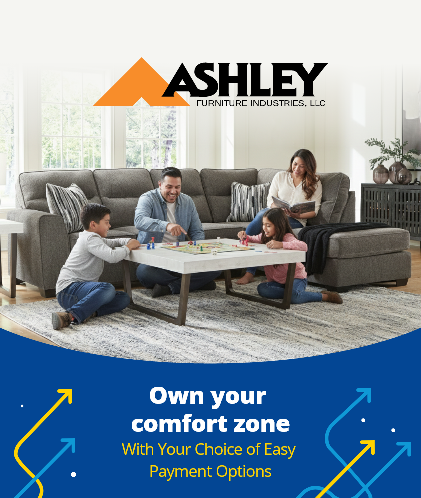 Ashley Own Your Own Comfort Zone with Your Choice of Easy Payment Options