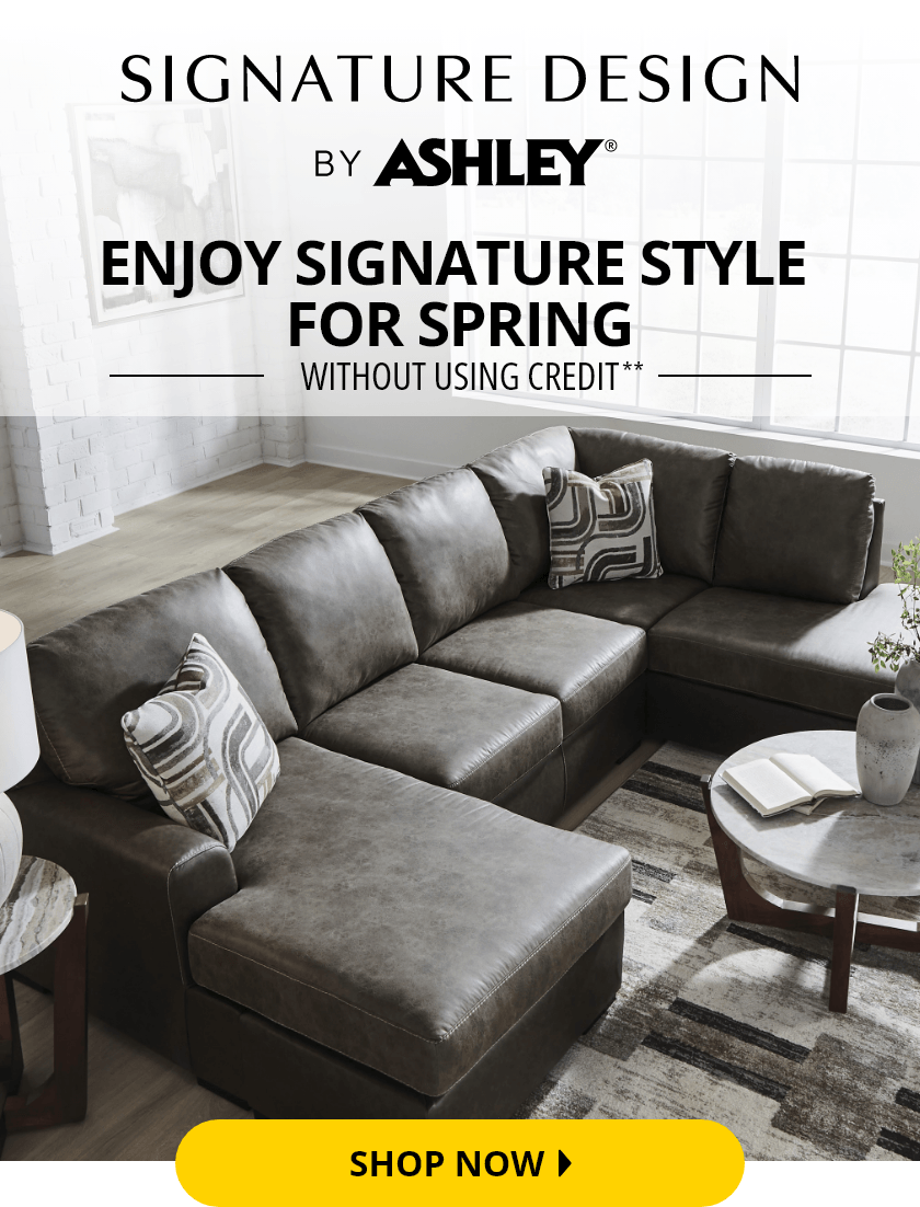 Ashley Enjoy Signature Style for Spring Without Using Credit**.