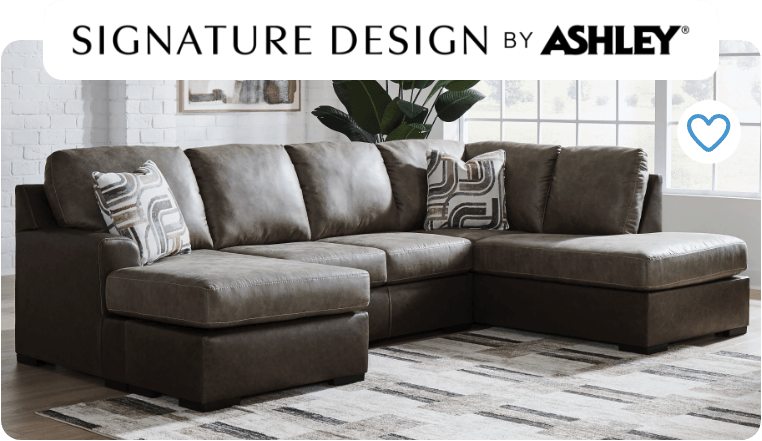 Signature Design by Ashley Castille Way 2-Piece Sectional with Chaise-Fossil