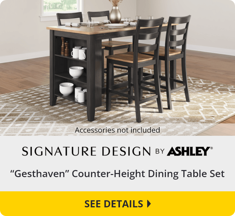 Signature Design by Ashley “Gesthaven” Counter-Height Dining Table Set