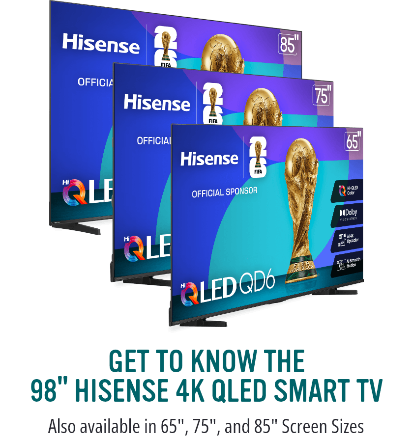 Hisense 98" 4K QLED Smart TV