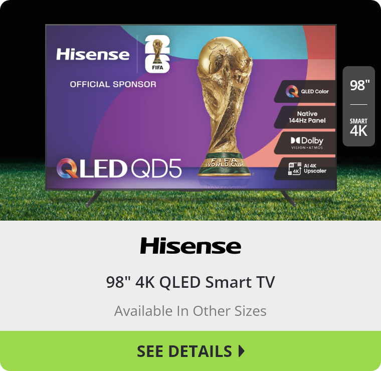 Hisense 98" 4K QLED Smart TV
