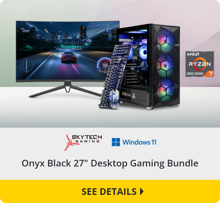 Skytech Onyx Black 27" Desktop Gaming Bundle