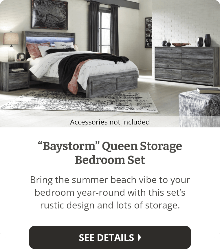 "Baystorm" Queen Storage Bedroom Set