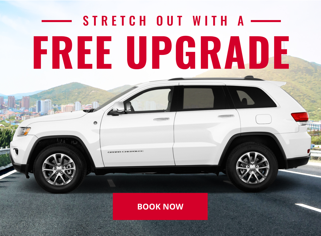 STRETCH OUT WITH A FREE UPGRADE - BOOK NOW