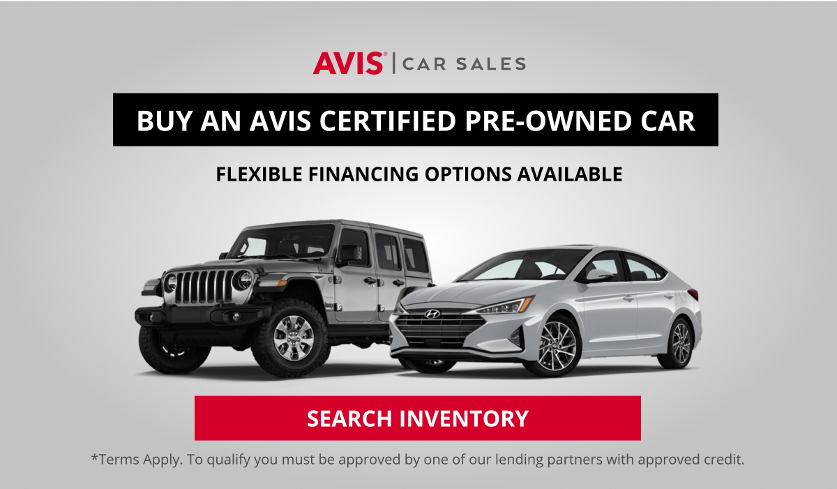 Car Sales / Buy An Avis Certified Pre-Owned Car / Flexible Financing Options Available | Search Inventory