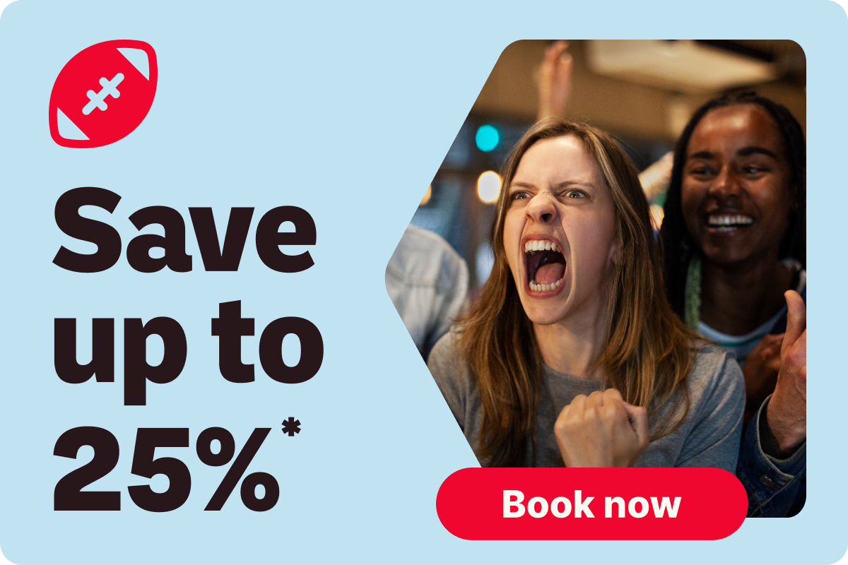 Save up to 25%* | Book now